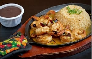 Garlic Shrimp Platter.