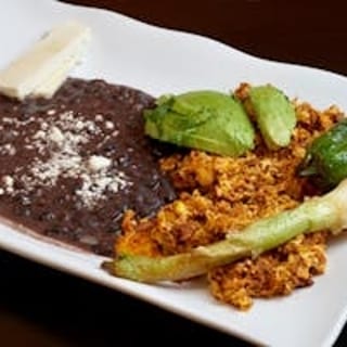 Plate Mexicana Chorizo, Eggs, & Beans