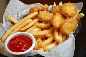 Kid's Chicken Nuggets with French Fries.