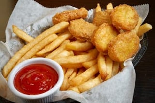 Kid's Chicken Nuggets with French Fries.