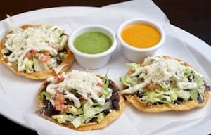 Chorizo (Mexican Sausage) Sope.